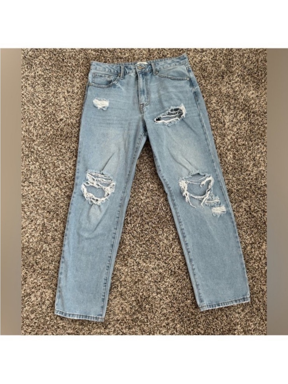 Women’s Distressed Straight Leg Jeans